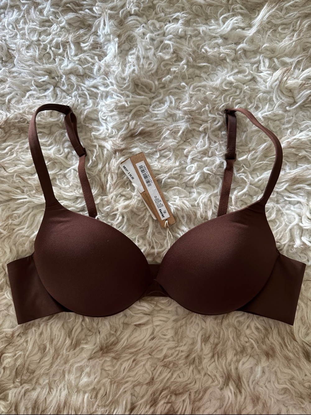 SKIMS Ultimate Push Up Plunge Bra - Cocoa Brown